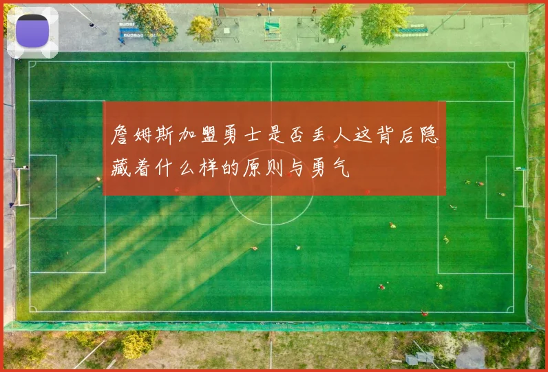詹姆斯加盟勇士是否丢人这背后隐藏着什么样的原则与勇气